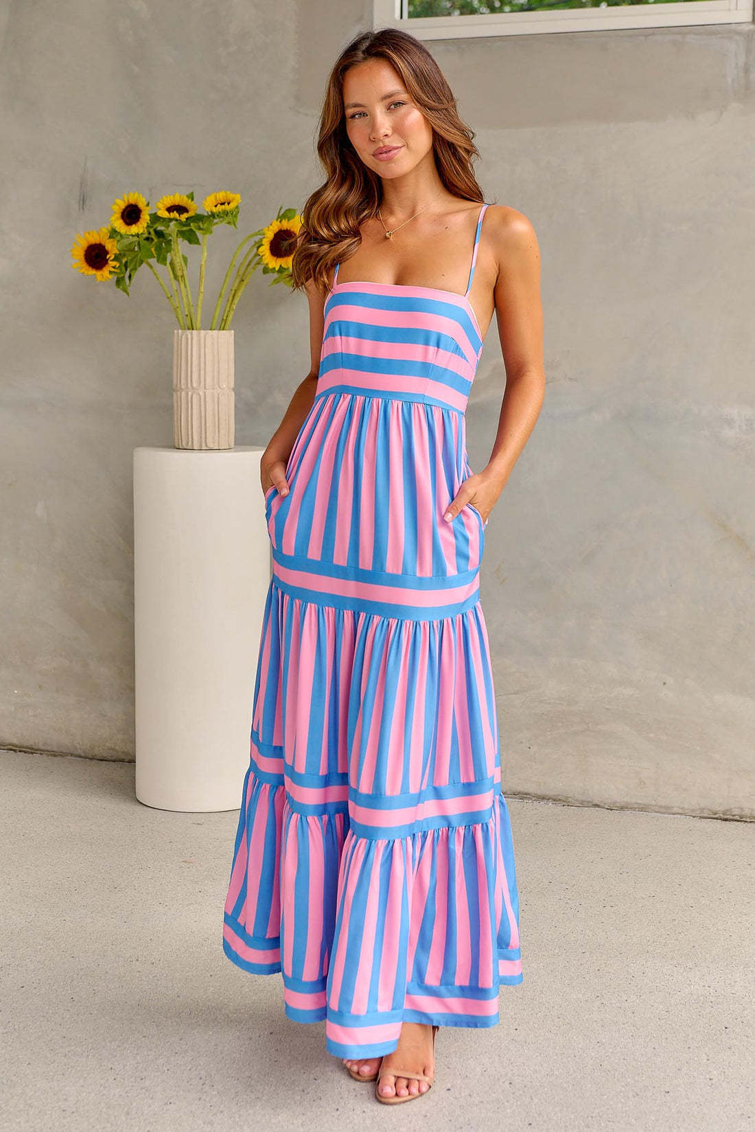 Robe Longue Rayée | Élégance d’Été | Ravelux