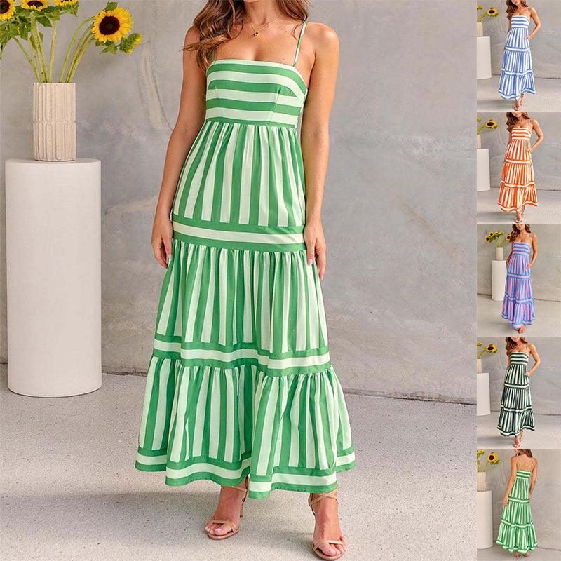 Robe Longue Rayée | Élégance d’Été | Ravelux