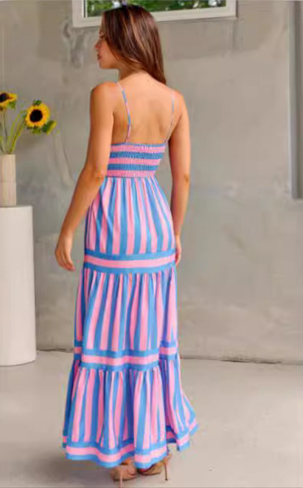 Robe Longue Rayée | Élégance d’Été | Ravelux