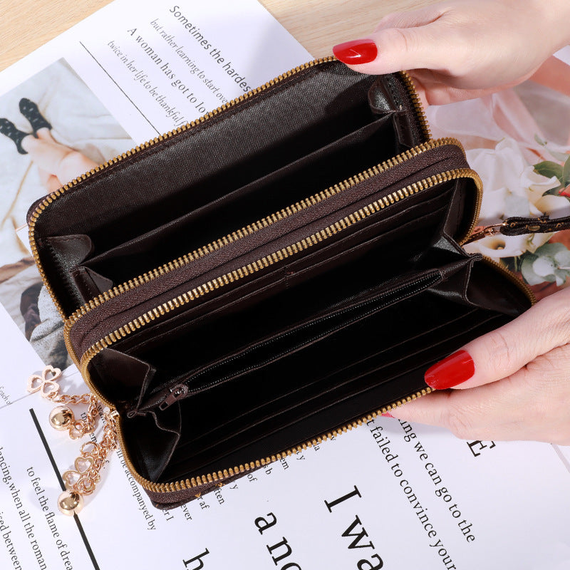 Portefeuille Femme Chic à Double Zip | Ravelux