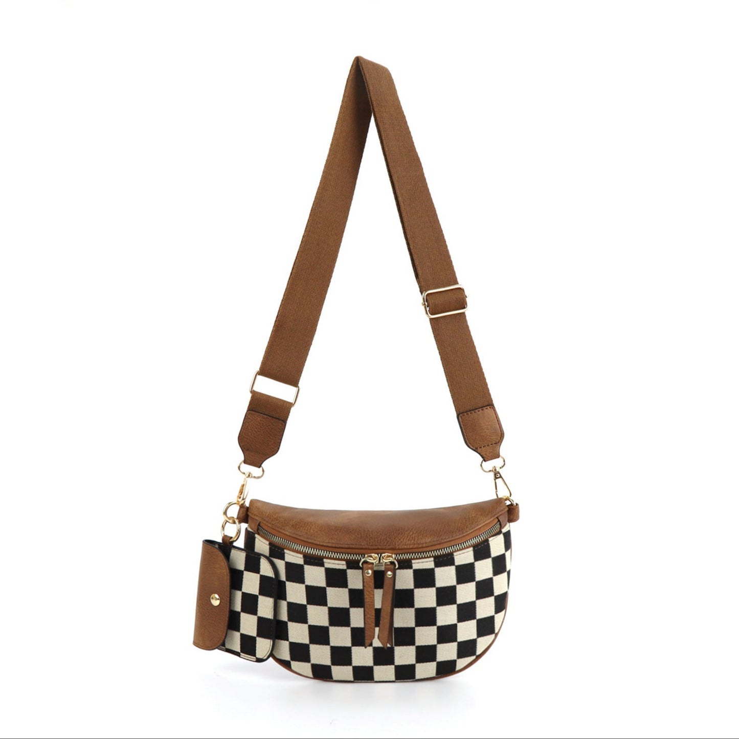 Sac Bandoulière Coquillage à Carreaux – Style Tendance & Pratique | Ravelux
