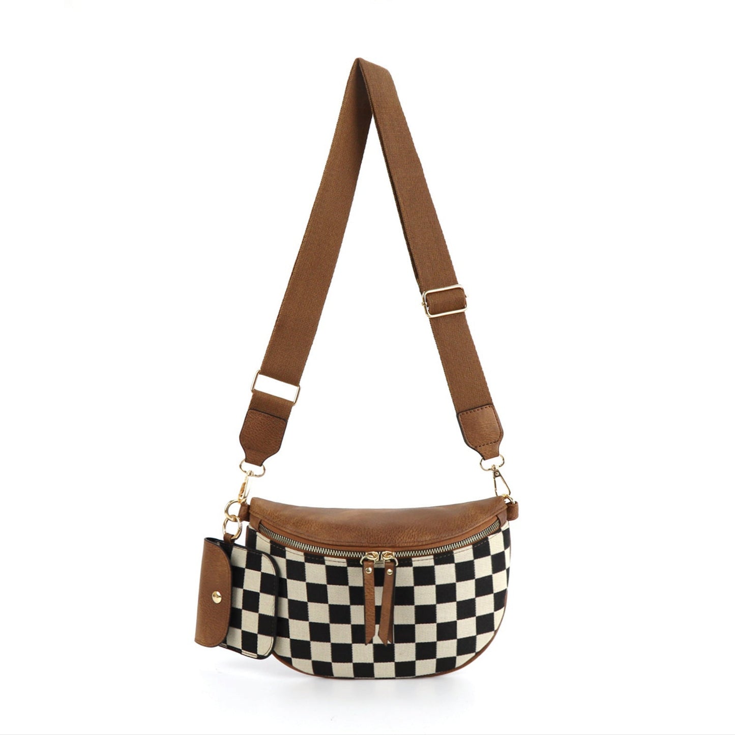 Sac Bandoulière Coquillage à Carreaux – Style Tendance & Pratique | Ravelux